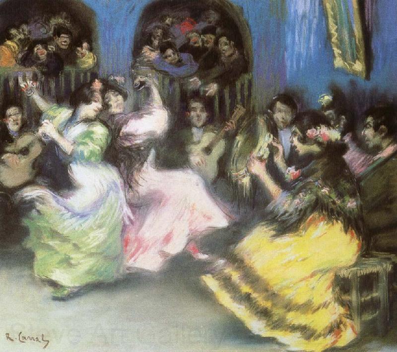 ralph vaughan willams spanish flamenco dancers Spain oil painting art